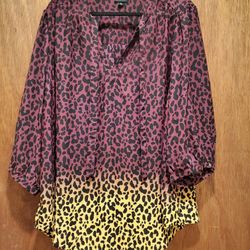 Torrid Purple Yellow Leopard Print 3x, 3