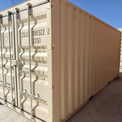 NEW 20ft Beige One Trip Shipping Containers For Sale