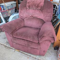 Lazy Boy Dark Maroon/Violet Recliner OS C hair