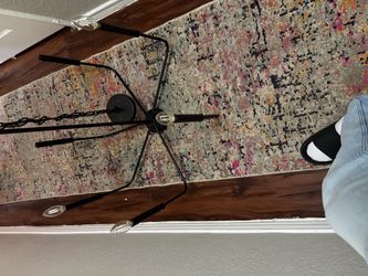 Black Multi-Arm Sputnik Chandelier six light