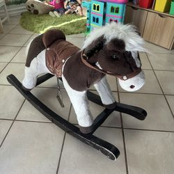 Padded rocking horse