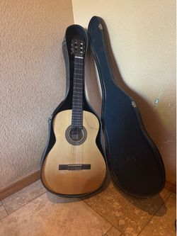 Sunlite Acoustic Guitar w/ Case, Strap, and Clamp