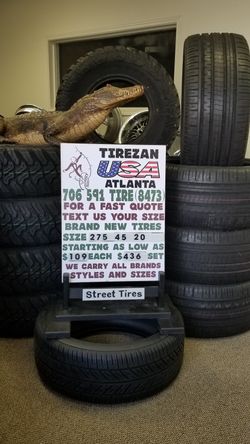 275 45 20 BRAND NEW TIRE TIRES $109 EACH $436 SET