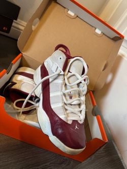 Air Jordan 11 White Cherrywood Red Sneakers