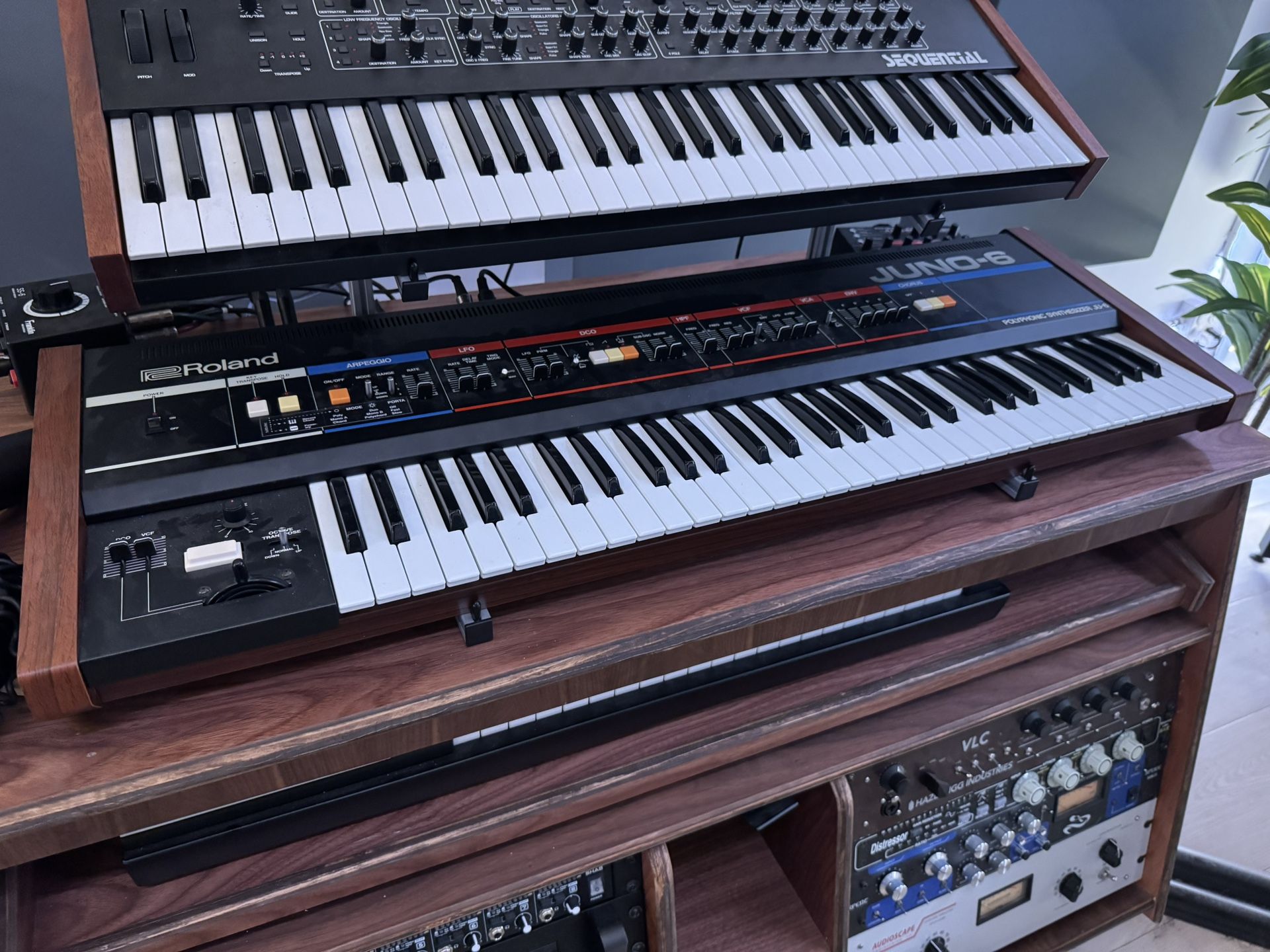 Juno 6 Synthesizer with Tubbutec 66 Mod + Stereoping Midi controller