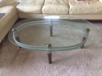 coffee table- glass top