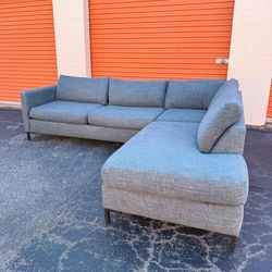 Free Delivery - Modern Blue Sectional Couch