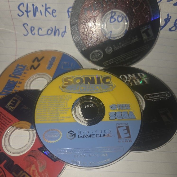 Game Cube Games Sonic Mega Collecton , Bowling , Second Sight , World Racer , Metroid Prime $10 Each
