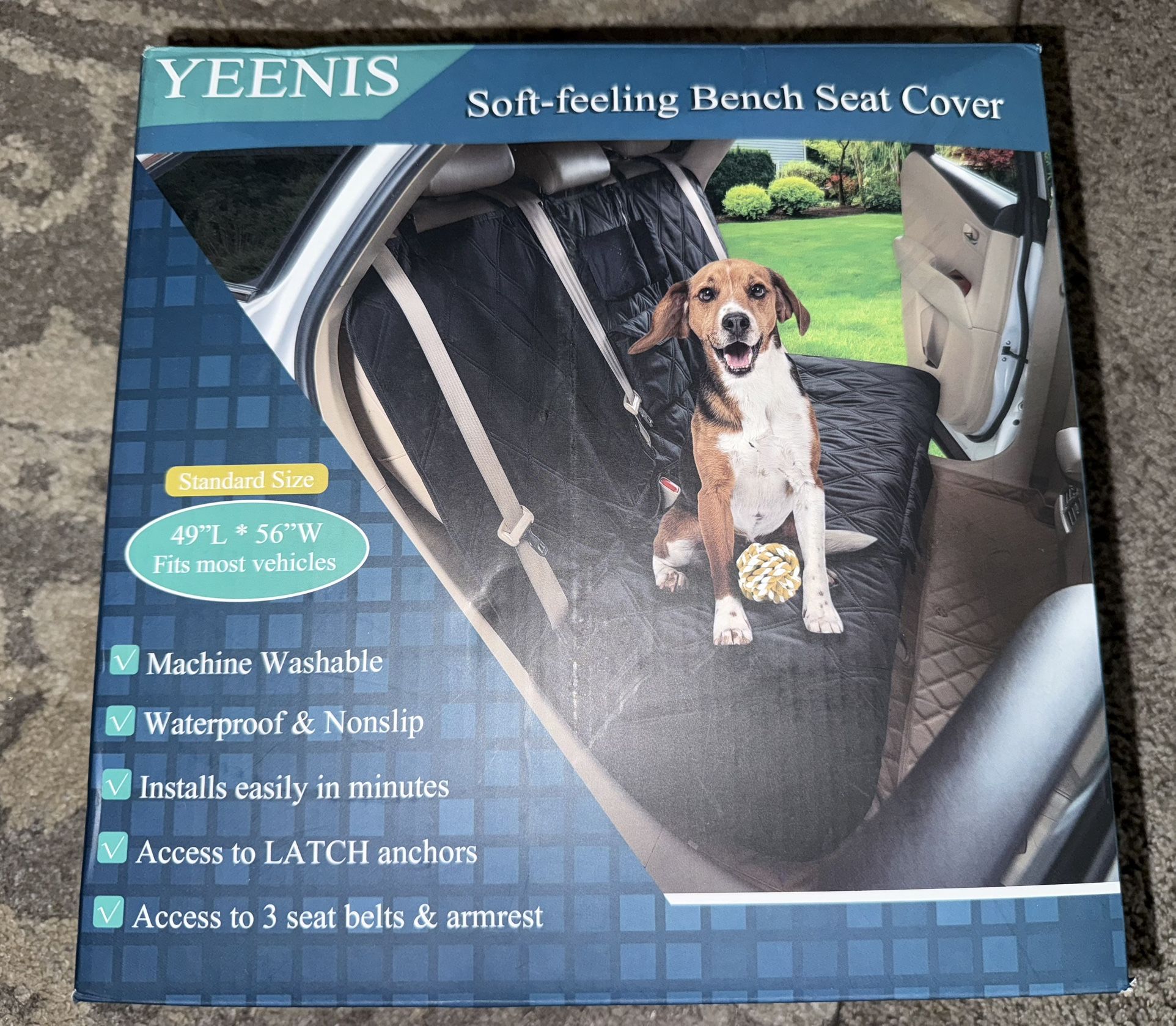 Soft -Feeling Bench Seat Cover
