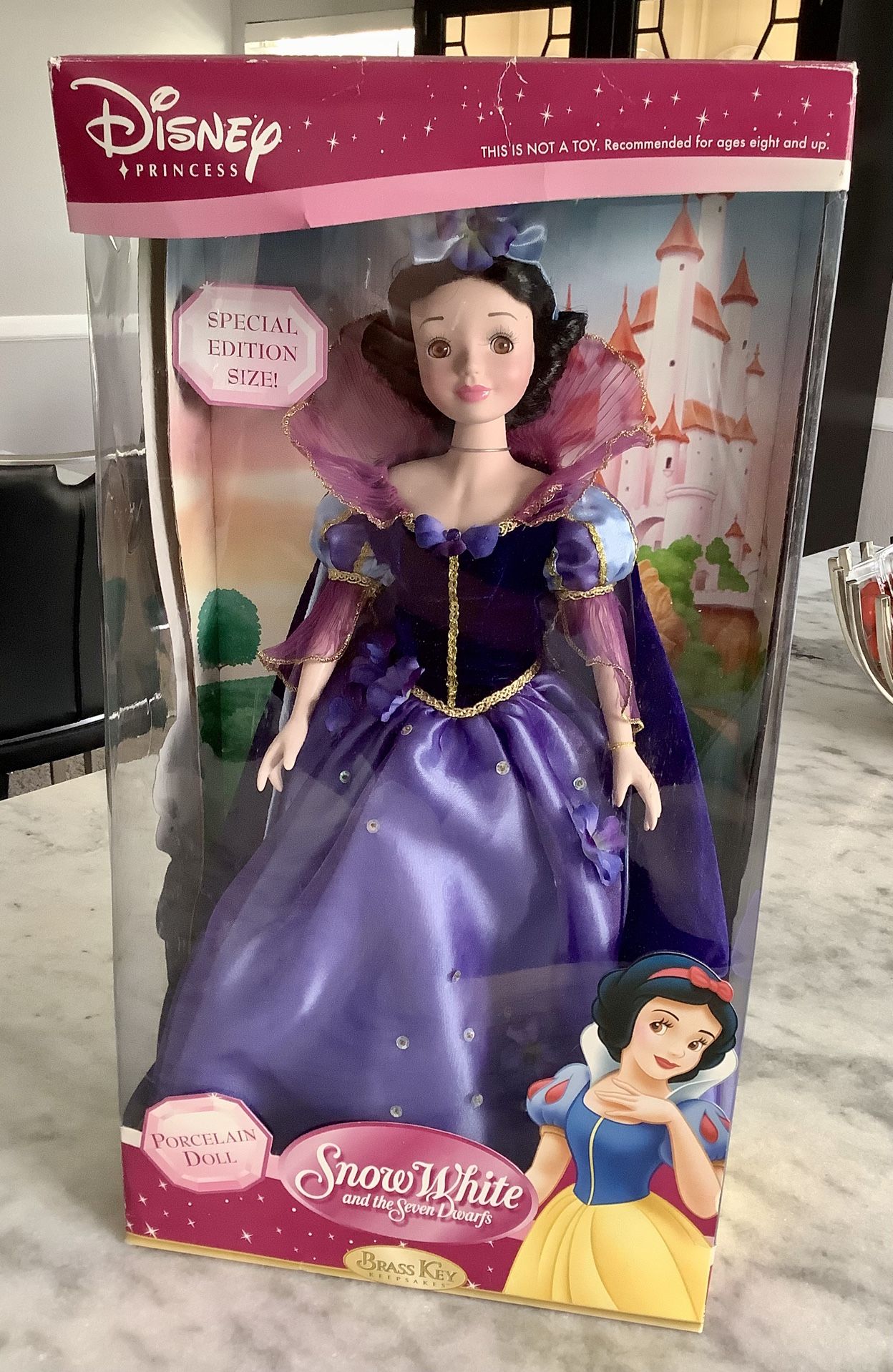Disney Snow White Porcelain Doll New In Box