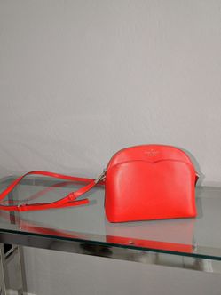 Kate Spade Payton Dome Crossbody Bag Satchel Coral Buds NWOT