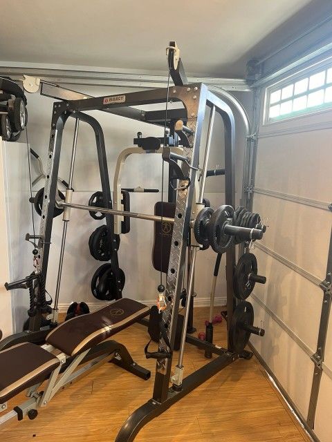 Marcy Home Gym Equipment + XMark Weight Set