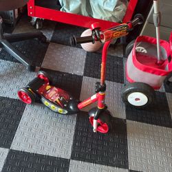 Lighting McQueen Bike And Scooter