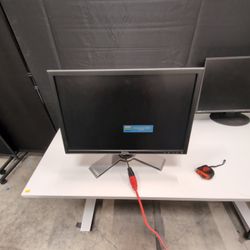 DELL Black Flat Panel Monitor with Silver Stand