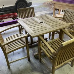 Smith & Hawkens Teak Table and Chairs