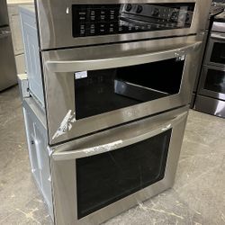 LG Stainless Steel 30” Wide Microwave Oven Combo 