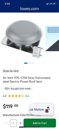 Roof Vent (attic fan)