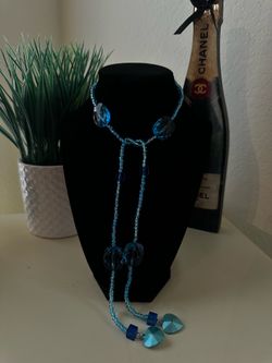Handmade blue necklace