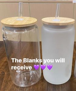 Case Of 25 **** 16oz Clear Or Frosted Glass Cups 