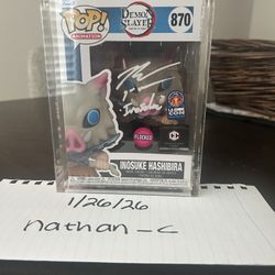 Signed Funko Pop - Inosuke LACC (Demon Slayer)