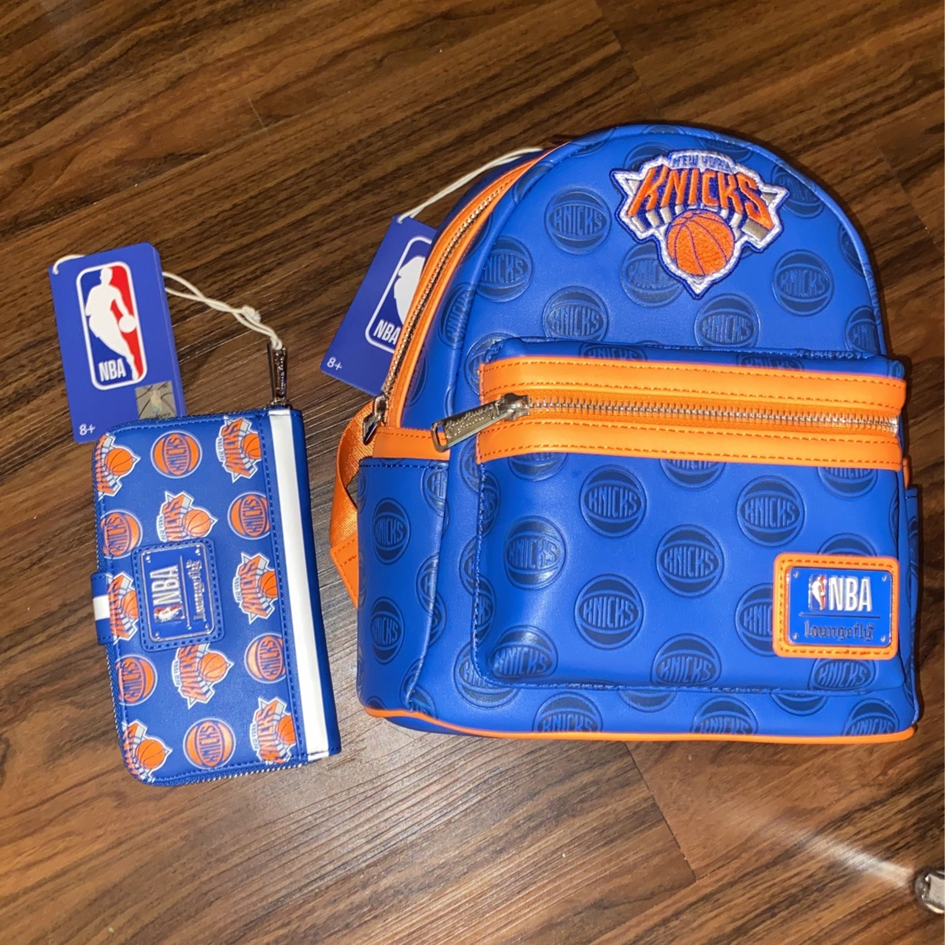 Loungefly NBA New York Knicks Mini Backpack & Matching Wallet. New