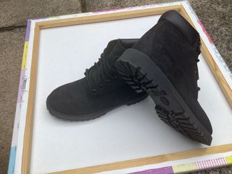 Black Waterproof Timberlands Just Like New Size 4