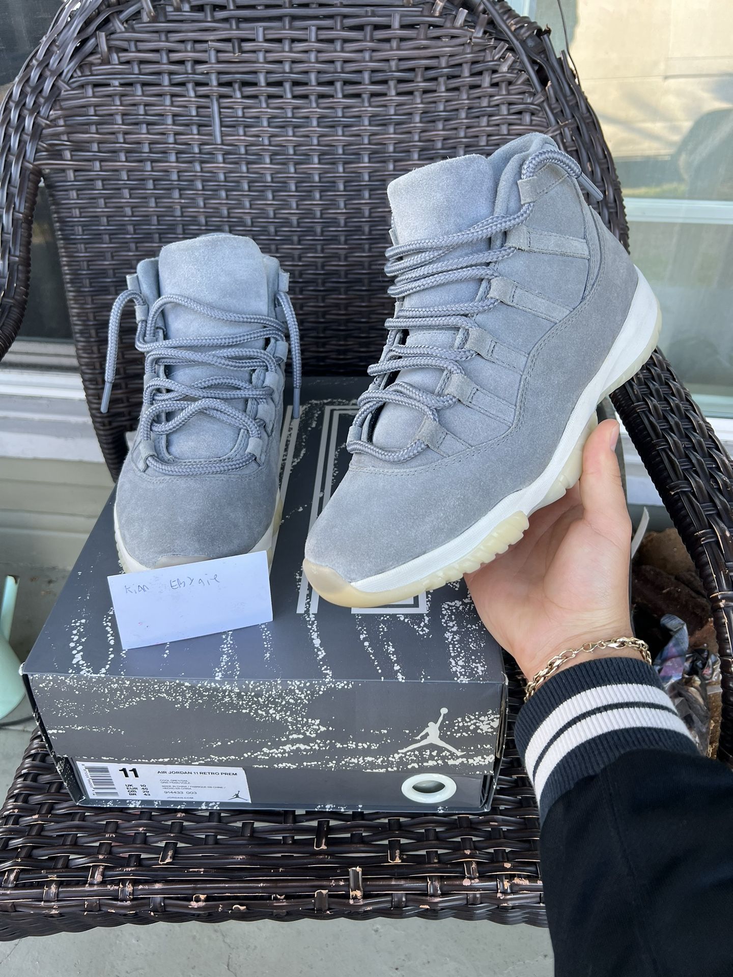 Sneaker Air Jordan 11 Retro Prem Grey Suede Nike Air Jordan 11