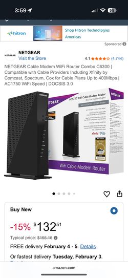 Netgear C6300 Router