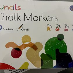 10 Liquid Chalk Markers for Chalkboard, Windows, Glass, Blackboard, Car, Mirror - 6mm Ink Tip Washable,Erasable, 