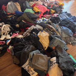 8 Large Bags of Mixed Used Clothing (Men, Women, Boys, and Girls)