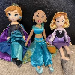 DISNEY JASMINE PLUSH DOLL SLEEPING BEAUTY PLUSH DOLL ANNA PLUSH FROZEN ALADDIN BRIAR ROSE