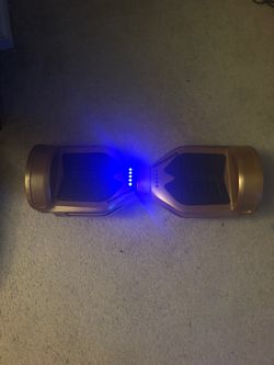 Gold Hoverboard With Bluetooth Speaker built in