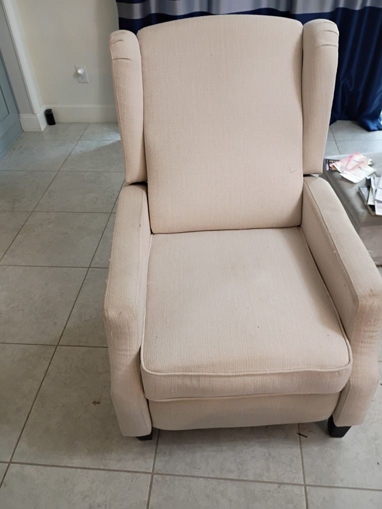 White Reclining Chair