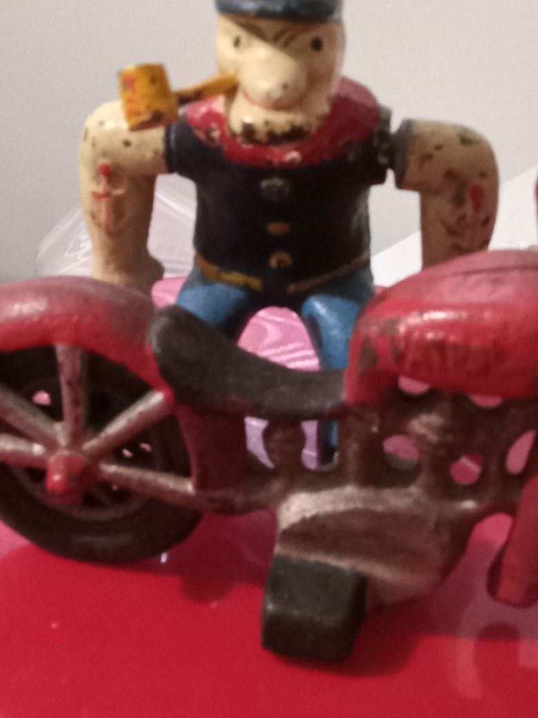 Popeye On Harley Patrol Hubley Vintage