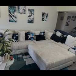 Sectional and Dining table