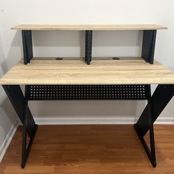 Modern Desk with Hutch - Like New!
