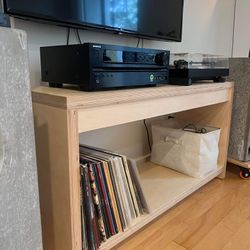 Credenza Media Unit Tv Stand Record Player Cabinet Shelving 