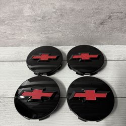 4x Glossy Wheel Rim Center Hub Caps RED For Silverado Suburban Tahoe 83MM