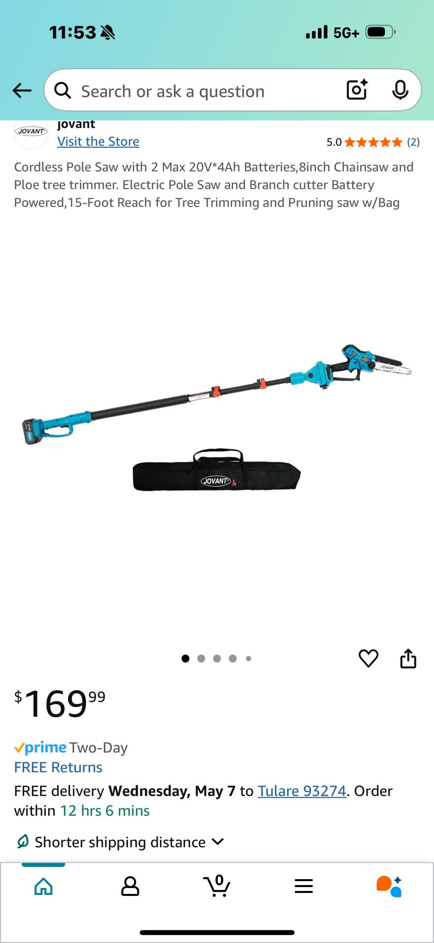Cordless Pole Saw