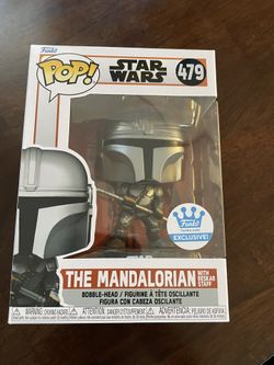 Star Wars Mandalorian With Beskar Staff Funko Pop Exclusive 