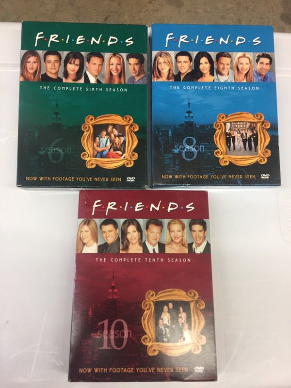 Friends complete 6th, 8th and 10th seasons $45