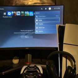 PS5+2 Controllers+120Hz Monitor+ AstroA30 Headset