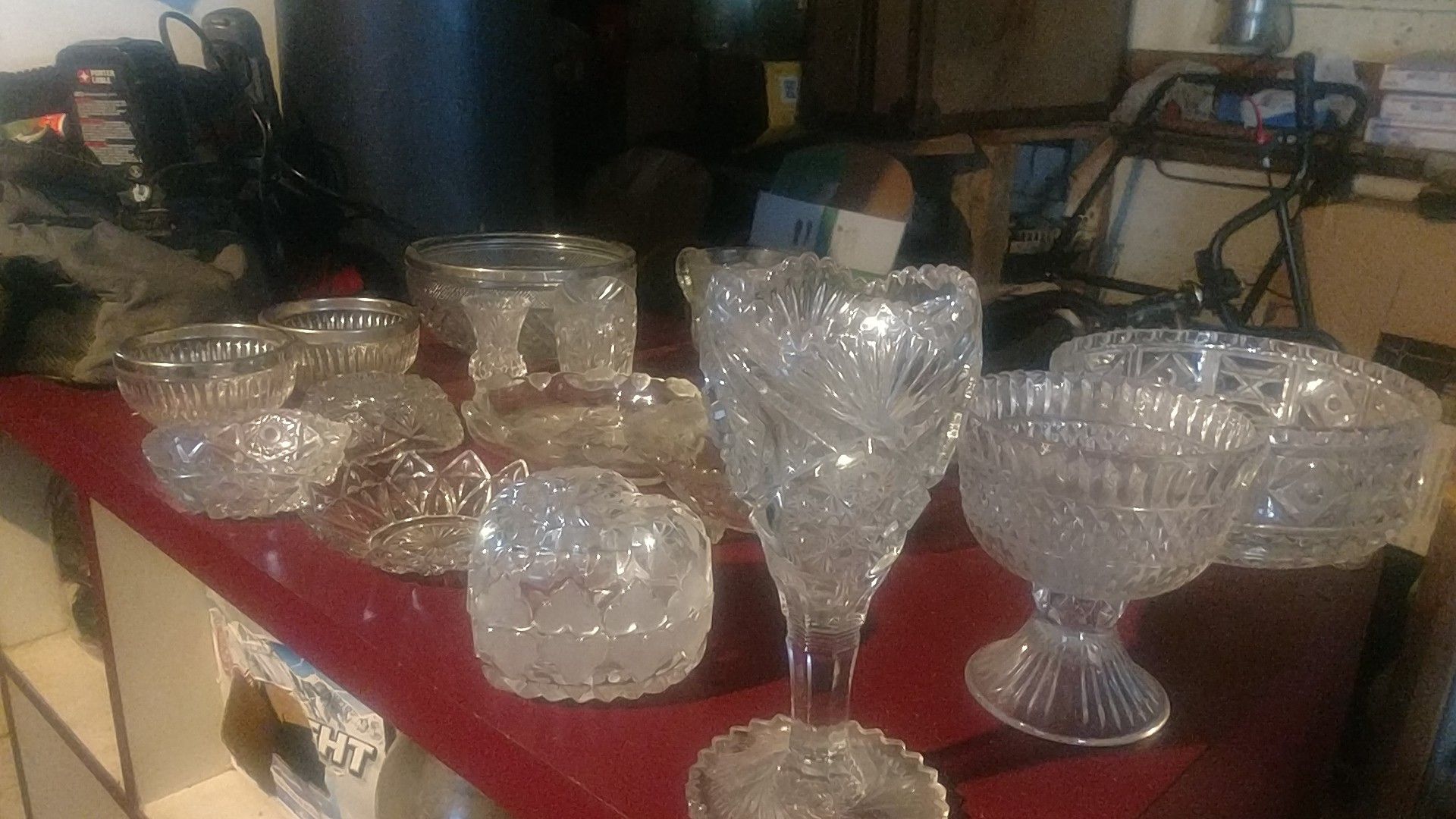 Vintage Crystal and Glassware. LOT
