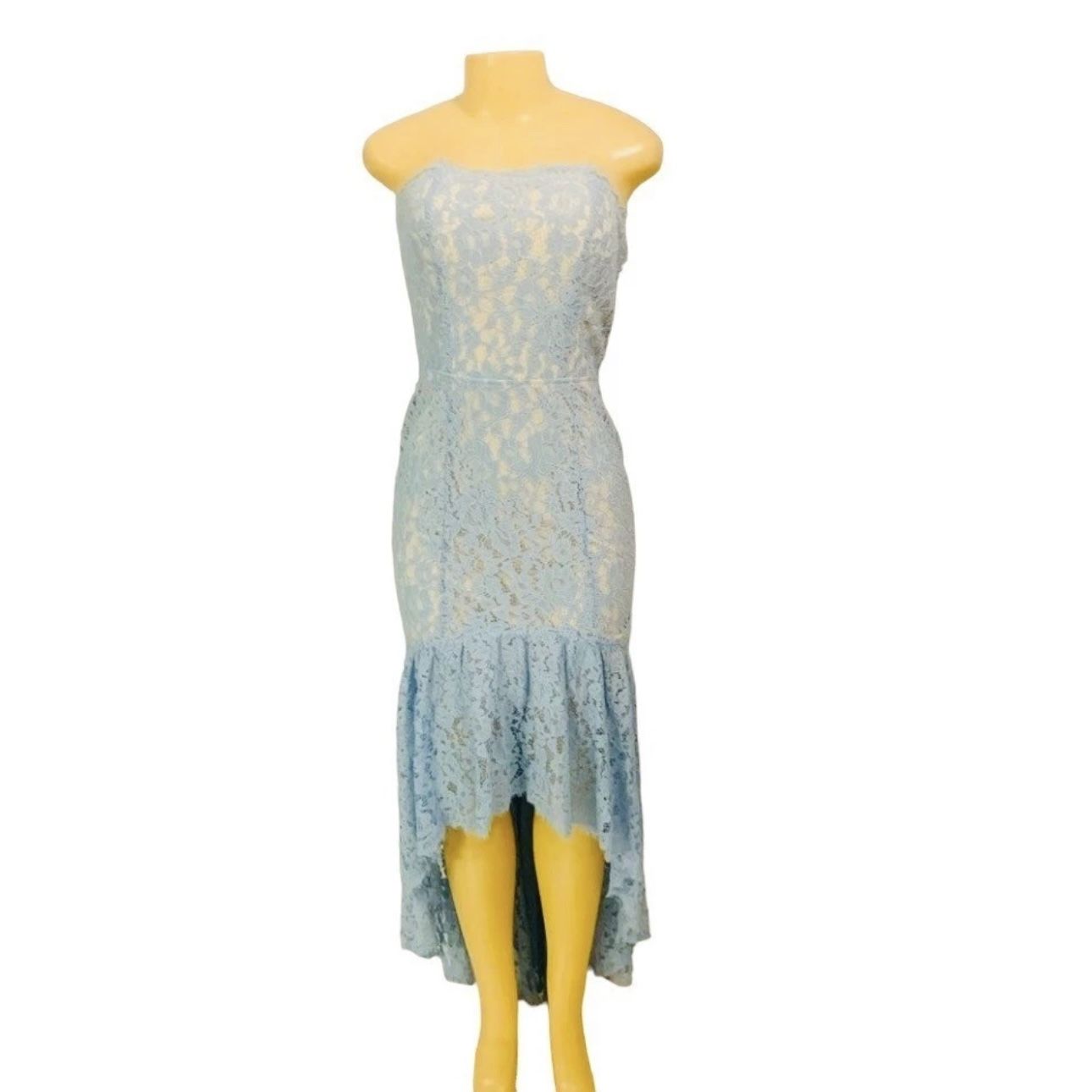 Maniju Sz M Woman Strapless Dress