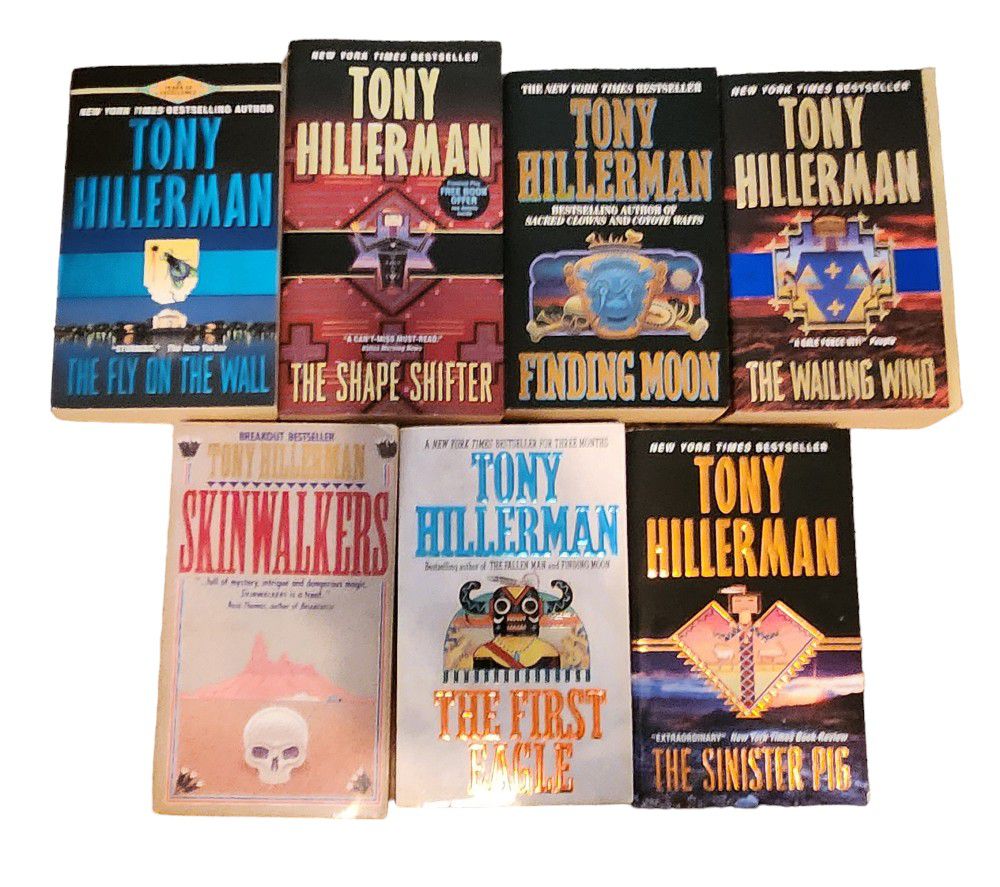 Lot of 7 - TONY HILLERMAN - Mystery Paperback Books Novels