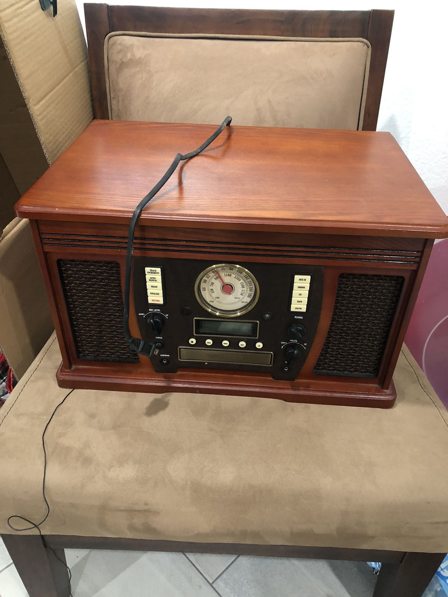 Aviator 7 in 1 Bluetooth Wooden Music Center