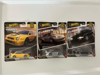 Hot Wheels Import Premiums Nissan, Porsche, Subi (3) car lot
