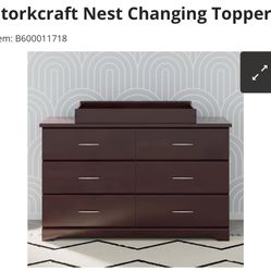 NEW: Storkcraft Nest Changing Topper (espresso)