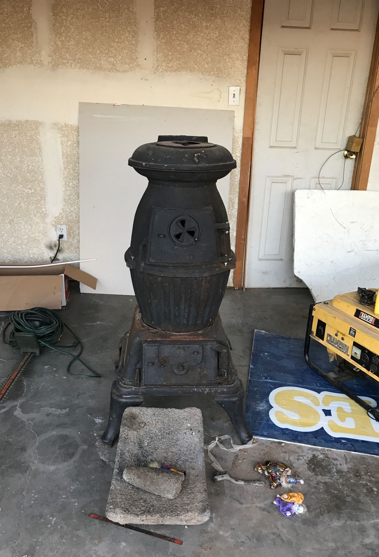 Cast iron heater chimney