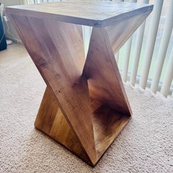 Wood Twist Accent Tables